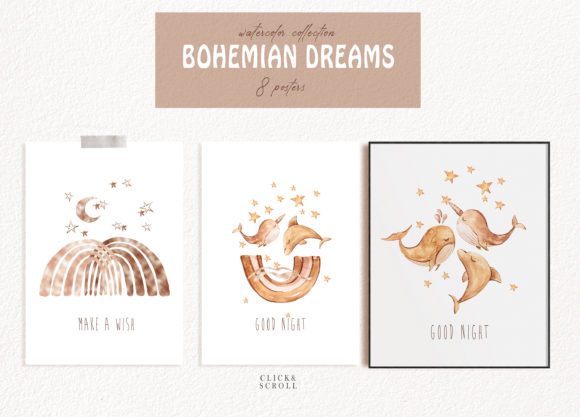 Download Boho Nursery Ready to Print 8 Posters - Ready to print Collection