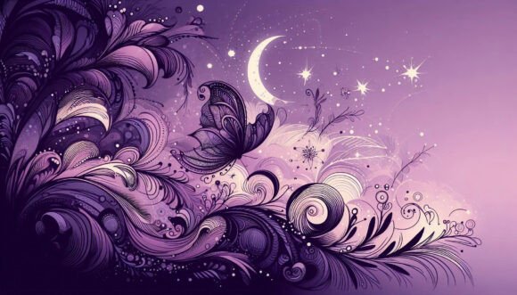 Download Soft Strokes, Fairy Dreamland in Purple - Soft strokes Collection