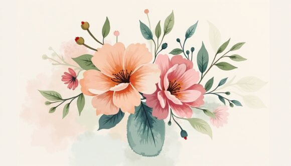 Download Impressionist Bouquet in Soft Strokes an - Soft strokes Collection