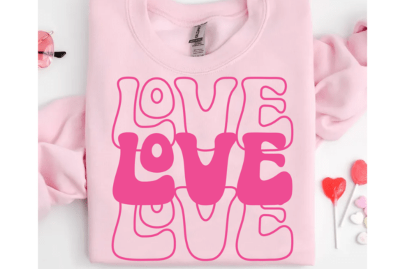 Download Retro Love SVG PNG, Pink Valentine PNG - Pink valentine png Collection