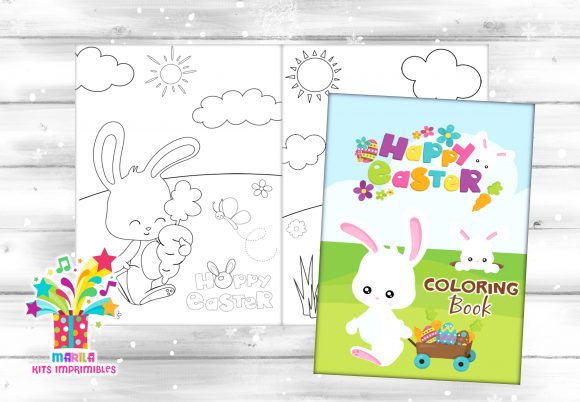 Download Easter Coloring Book PDF READY to PRINT - Premium Resources