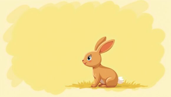 Download Adorable Rabbit in Soft Strokes, Silhoue - Soft strokes Collection