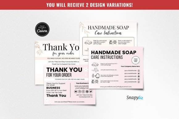 Download Ready to Print Editable Soap Care Card - Premium Resources