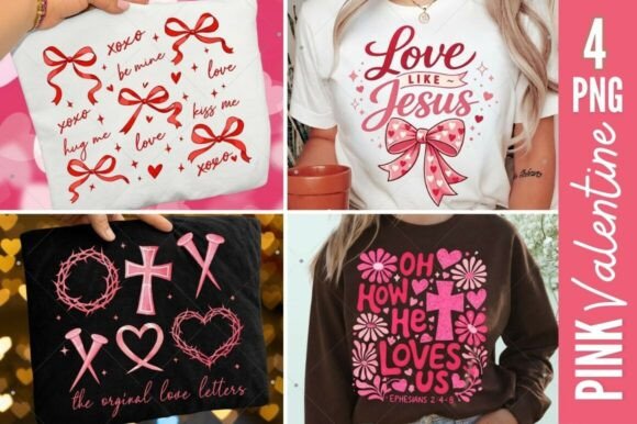 Download Pink Valentine PNG Bundle, Christian - Pink valentine png Collection
